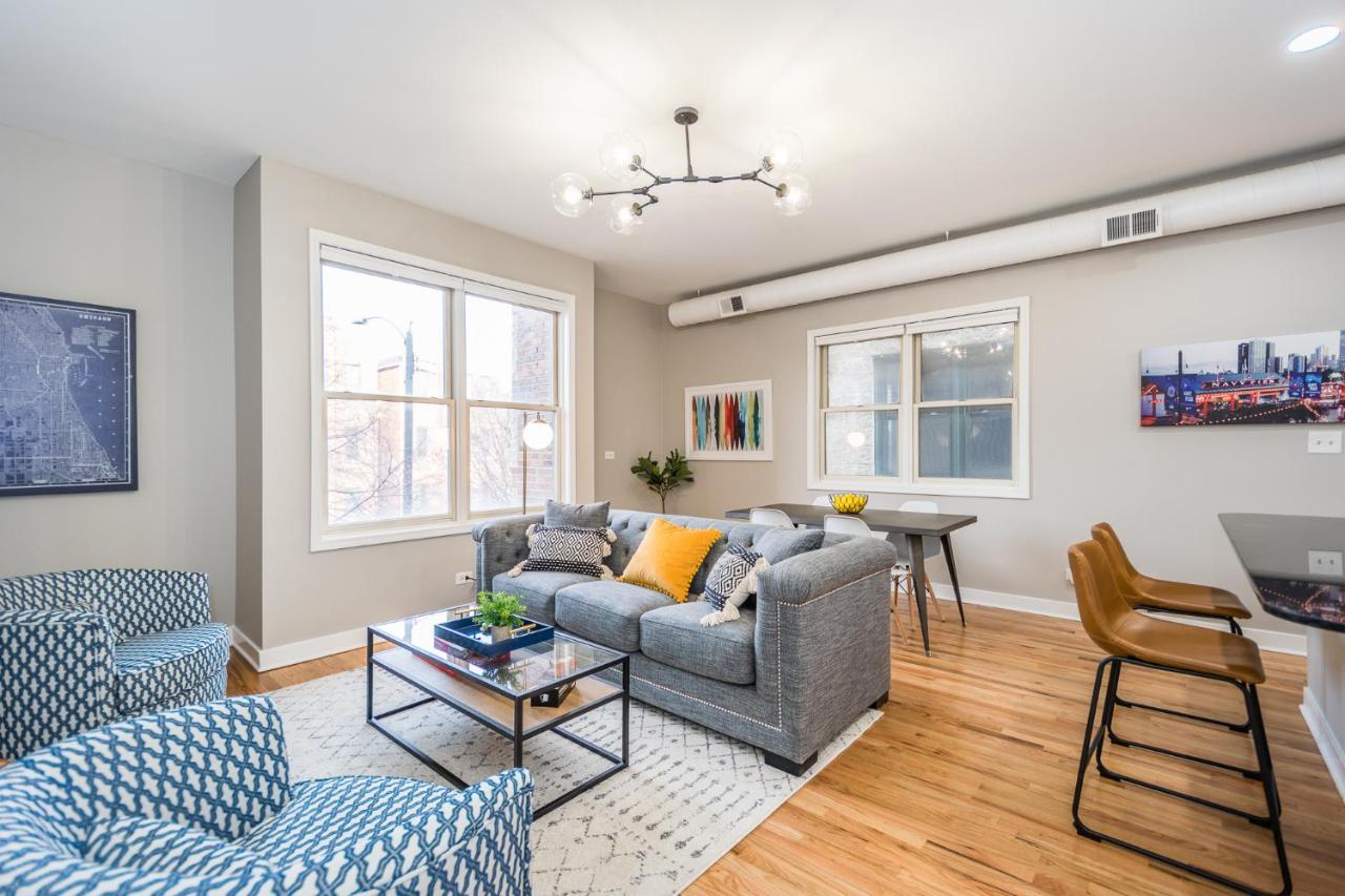 Vibrant And Modern 2-Bedroom Home Near Downtown Chicago Eksteriør bilde
