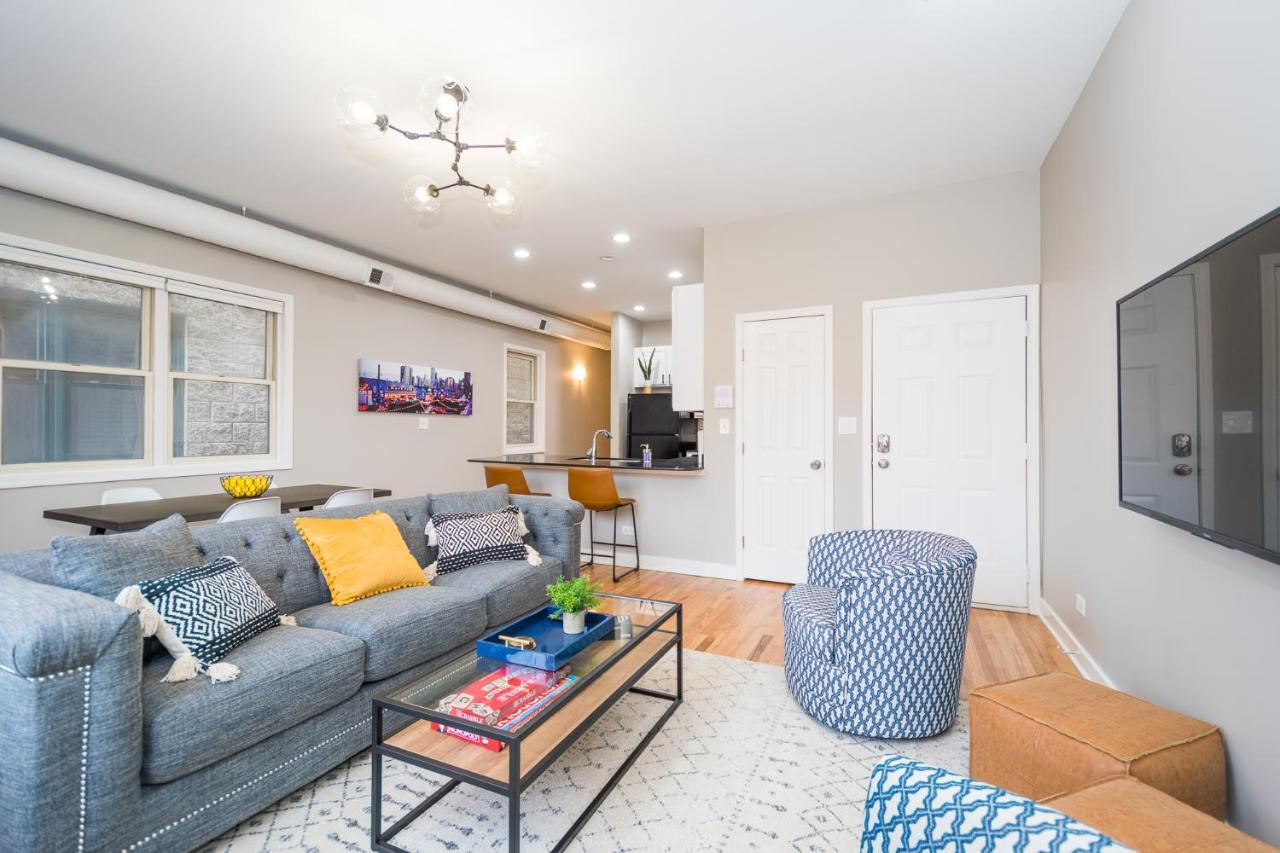 Vibrant And Modern 2-Bedroom Home Near Downtown Chicago Eksteriør bilde