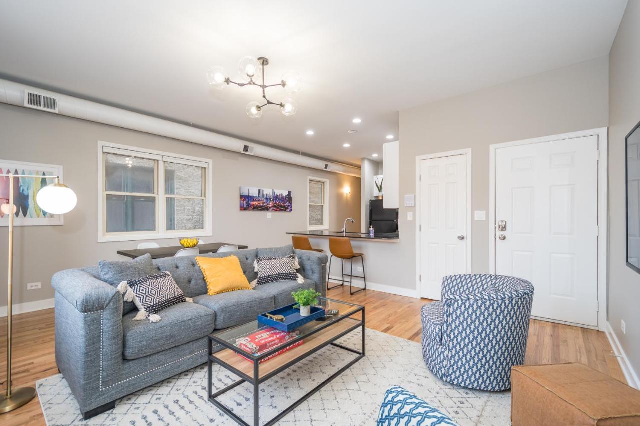 Vibrant And Modern 2-Bedroom Home Near Downtown Chicago Eksteriør bilde